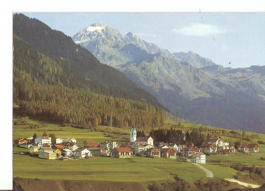 Postal 034668 : Cunter im Oberhalbstein mit Piz dErr