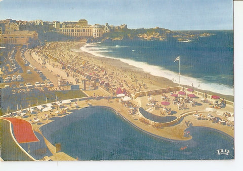 Postal 034674 : Biarritz. La grande plage et le casino Bellevue