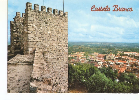 Postal 034694 : Castelo Blanco - Torre do Castelo e vista parcial (Portugal)