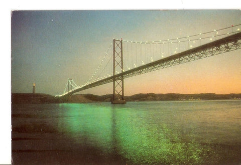 Postal 034695 : Bridge Salazar. Records: the longest span and the highest pylons in Europe
