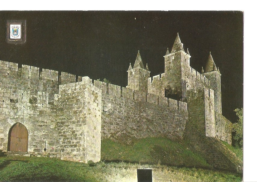 Postal 034709 : Vila da Feira (Portugal). Castle. Nocturnal