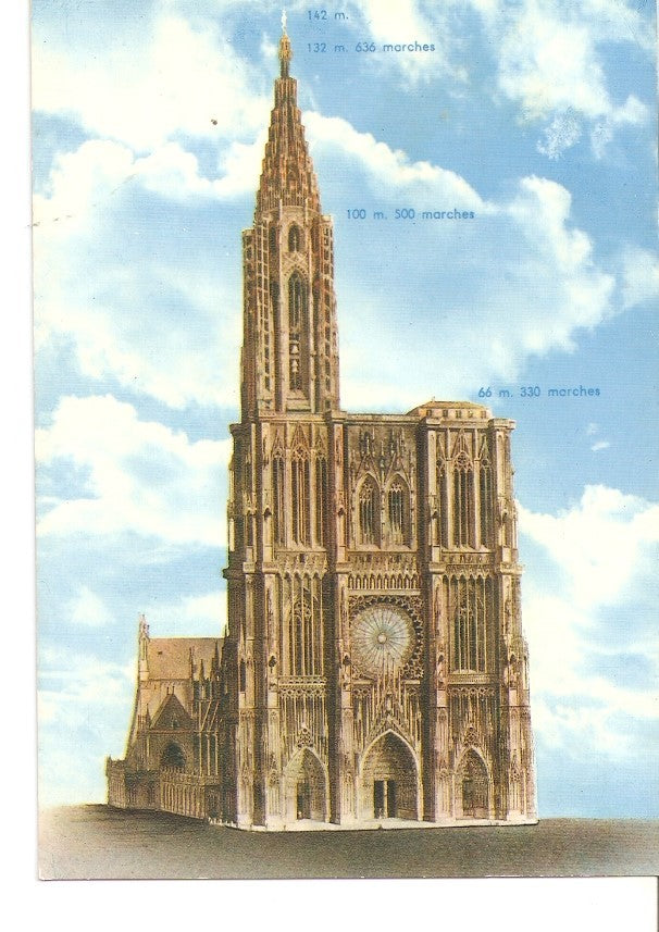 Postal 034774 : Strasbourg (Bas-Rhin). La Cathedrale (XIII et XIV s.)