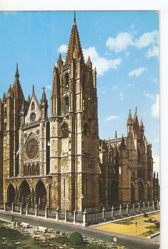 Postal 034856 : Leon. Catedral. Fachada principal