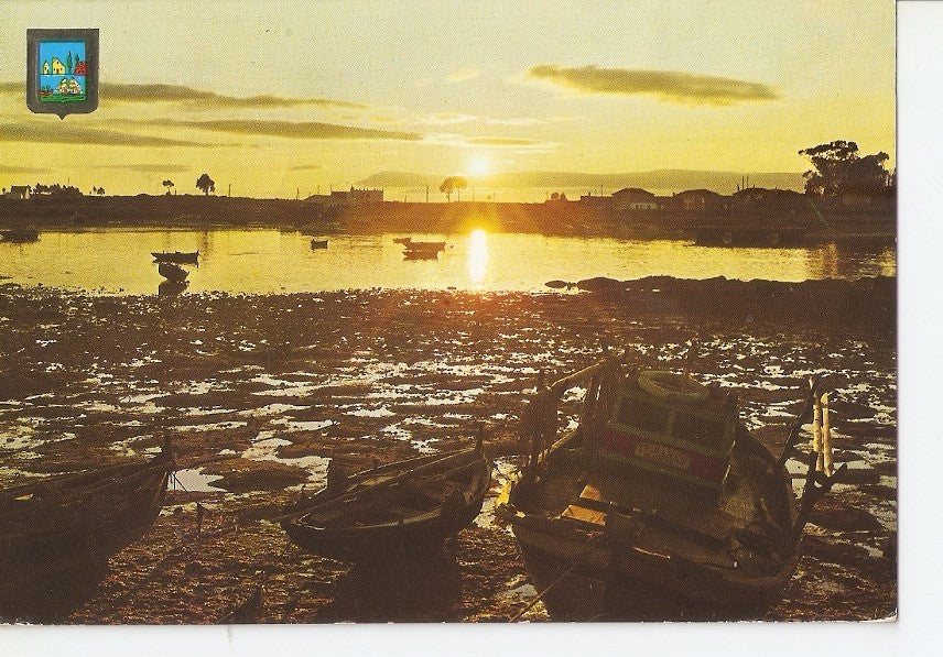 Postal 034871 : El Grove (Pontevedra). Puesta de sol