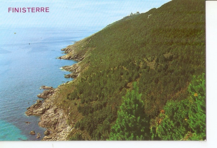 Postal 034880 : Finisterre (La Coruña). Faro y Costa