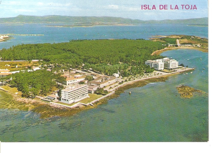 Postal 034884 : Isla de la Toja. Vista aerea