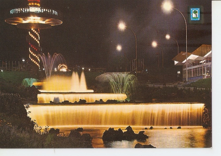 Postal 034904 : Madrid. Parque de atracciones. Nocturna