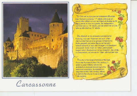 Postal 034928 : Carcassone (11000 - Aude). Le Château comtal