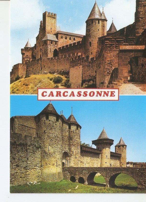 Postal 034929 : Carcassone (11000 - Aude). Le Château comtal. Las murallas del castillo y las torres