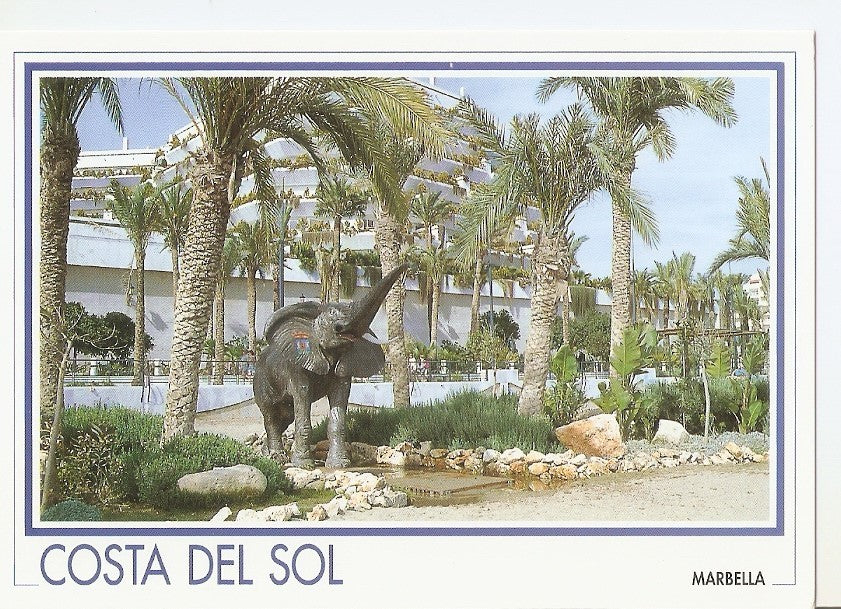 Postal 034957 : Marbella. Playa y Paseo maritimo