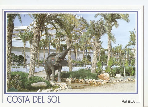 Postal 034957 : Marbella. Playa y Paseo maritimo