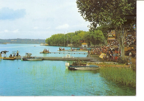 Postal 034979 : Banyoles (Gerona). Detalle del Lago en un dia de competicion