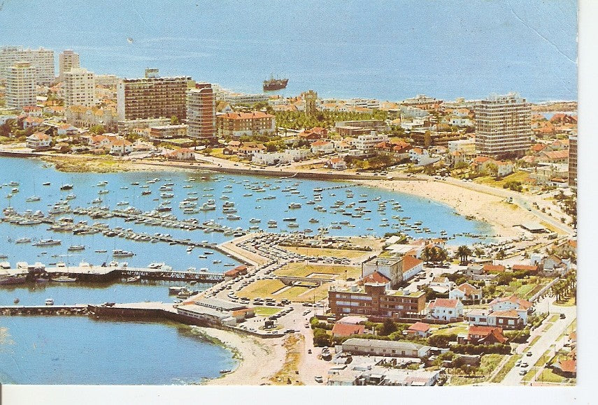 Postal 034989 : Punta del Este (Uruguay). Vista aerea del puerto