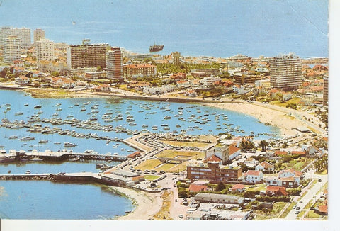 Postal 034989 : Punta del Este (Uruguay). Vista aerea del puerto