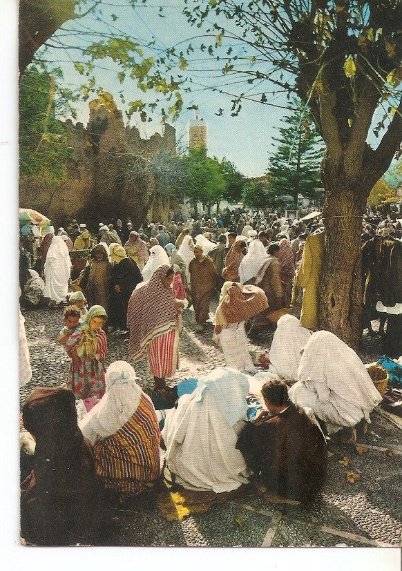 Postal 035027 : Maroc Pittoresque - Market Square and Great Mosque
