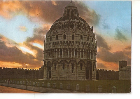 Postal 035057 : Pisa Il Battistero - Tramonto