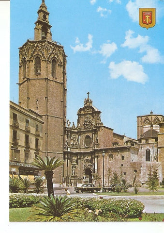 Postal 035082 : Valencia. Plaza de Zaragoza. Catedral y Torre del Miguelete