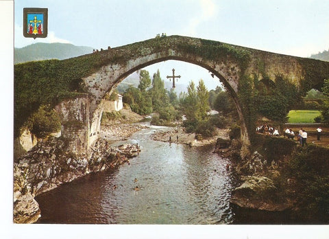 Postal 035110 : Asturias. Puente romano. Cangas de Onis
