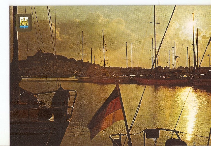Postal 035120 : Ibiza. Isla Blanca. Puerto Deportivo al atardecer