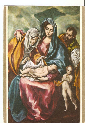 Postal 035134 : El Greco. La Sagrada Familia. Museo del Prado
