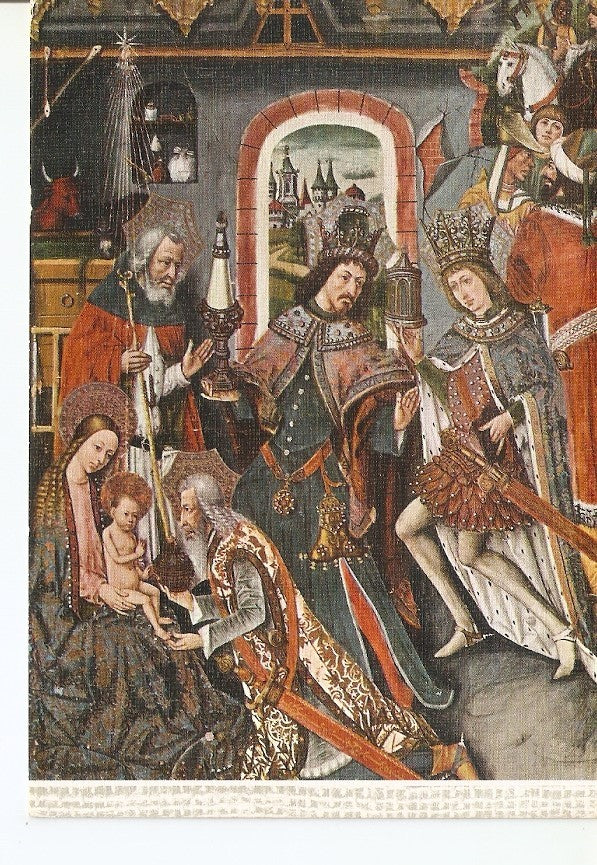 Postal 035136 : Juan Reixach siglo XV. Retablo de Epifania. Preocede de Rubielos. Teruel