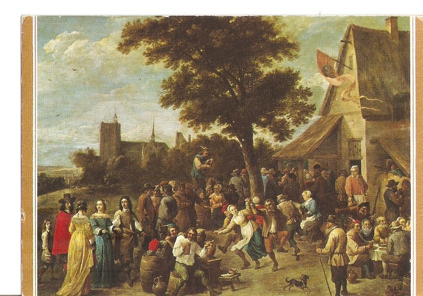 Postal 035141 : Teniers II Fiesta aldeana. Museo del Prado