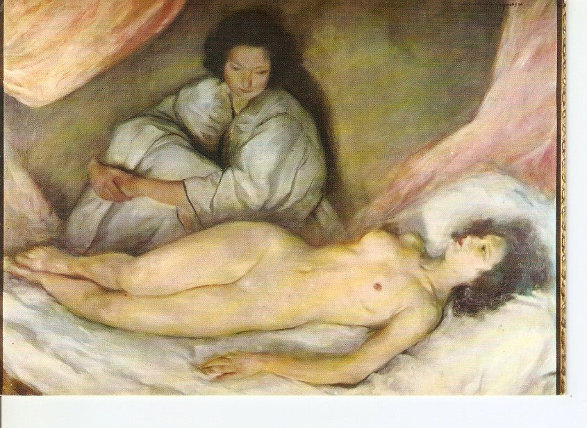 Postal 035160 : Hipolito y Delfina. Cuadro. Ernesto Santasusana
