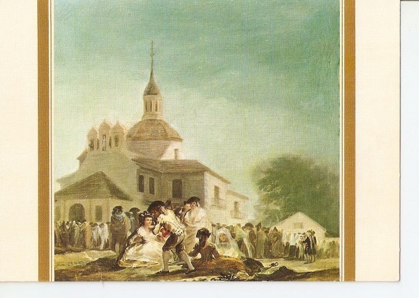 Postal 035171 : Goya. La Ermita de San Isidro. El Dia de la Fiesta