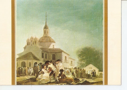 Postal 035171 : Goya. La Ermita de San Isidro. El Dia de la Fiesta