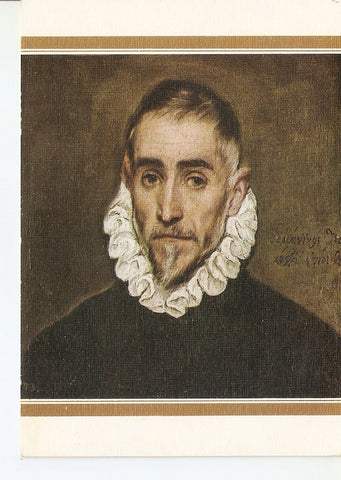 Postal 035187 : El Greco. Un Caballero. Museo del Prado