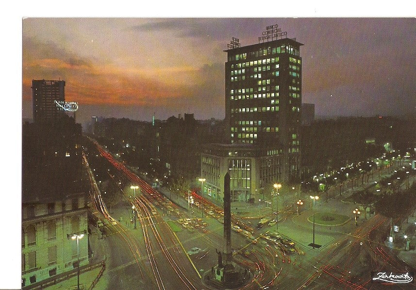 Postal 035192 : Barcelona. Avda. Generalisimo y Paseo de Gracia