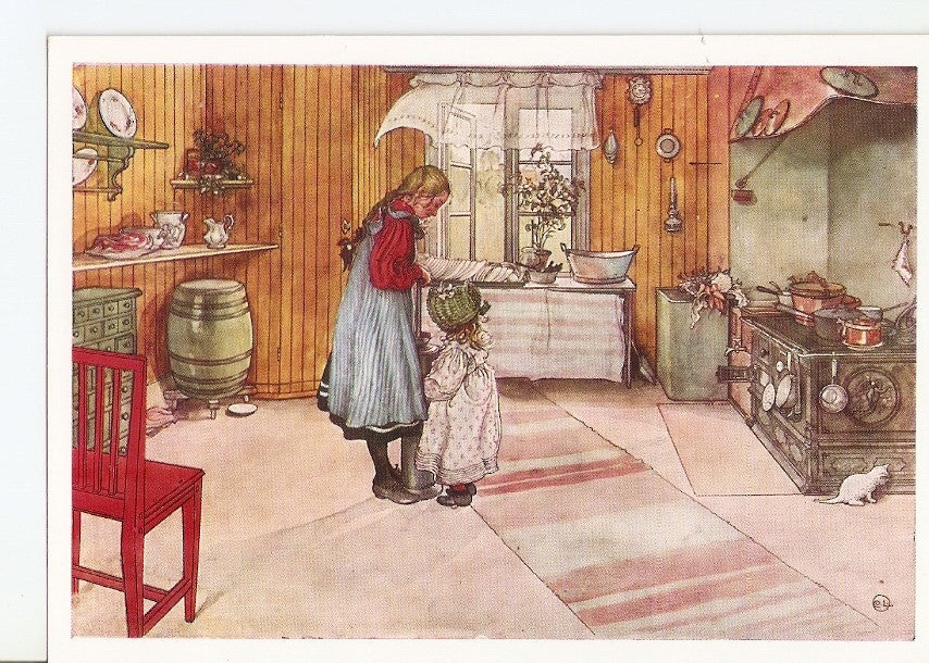 Postal 035195 : National Museum Stockholm Carl Larsson. Koket. The Kitchen