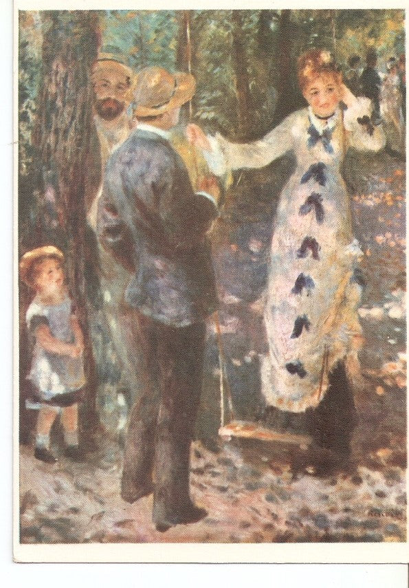 Postal 035198 : Renoir. La balançoire. The Swing. Musee du Louvre Paris