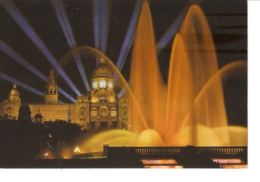 Postal 035206 : Barcelona. Fuente Monumental y Palacio