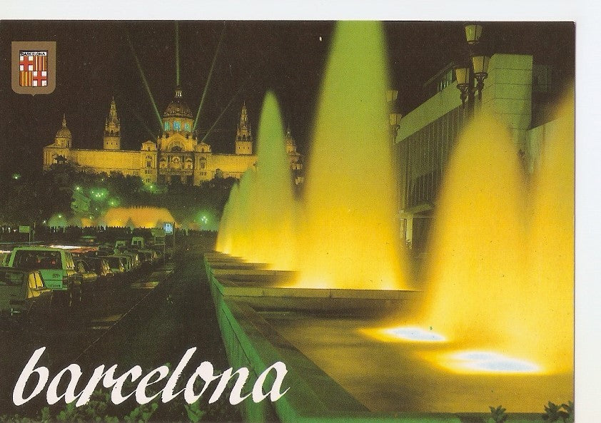 Postal 035211 : Barcelona. Fuentes y Palacio Nacional de Montjuic