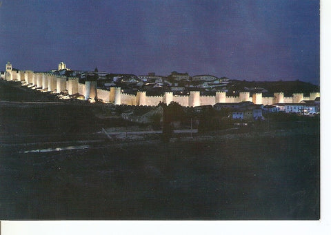 Postal 035213 : Avila. Vista nocturna