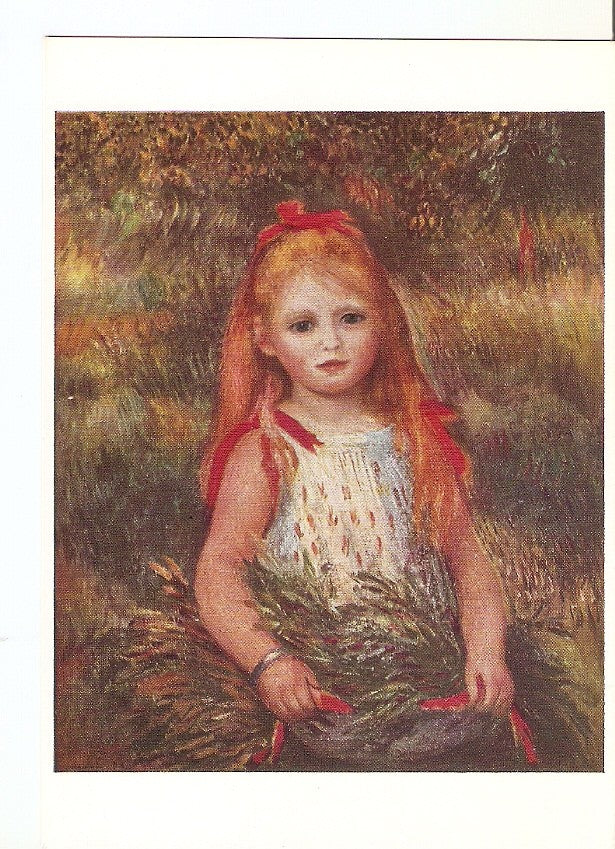 Postal 035250 : Little Girl with Sheaf of Flowers (Oil). Sao Paolo Museum