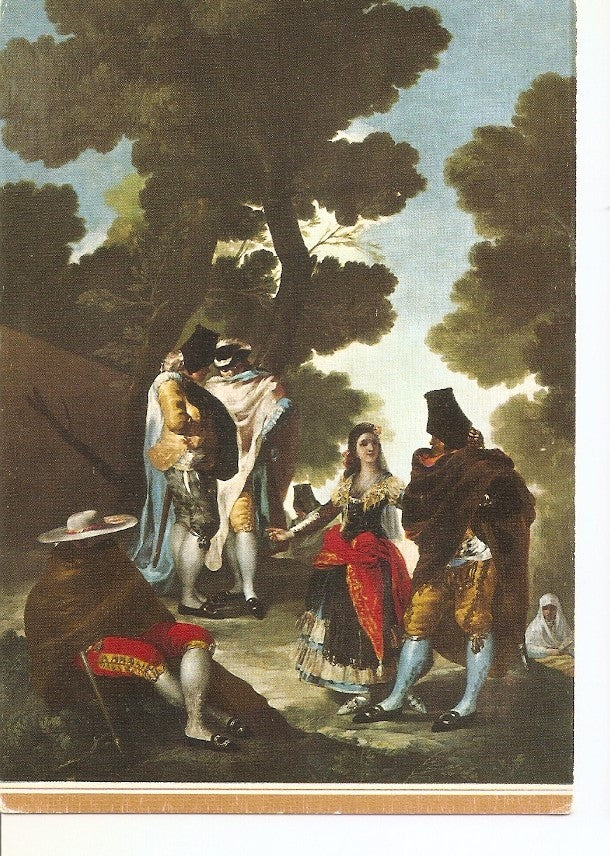 Postal 035301 : Goya. La Maja y los Embozados. Museo del Prado