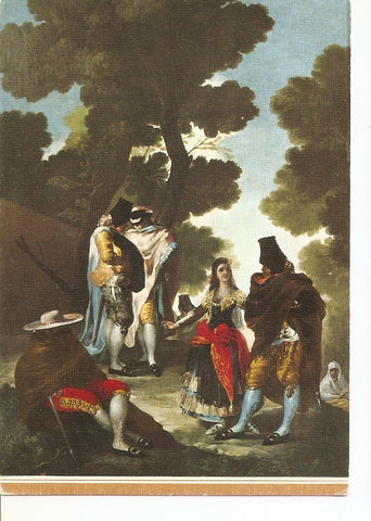 Postal 035301 : Goya. La Maja y los Embozados. Museo del Prado