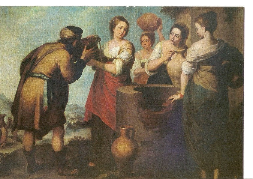 Postal 035322 : Museo del Prado. Madrid. Rebeca y Elizar. Murillo