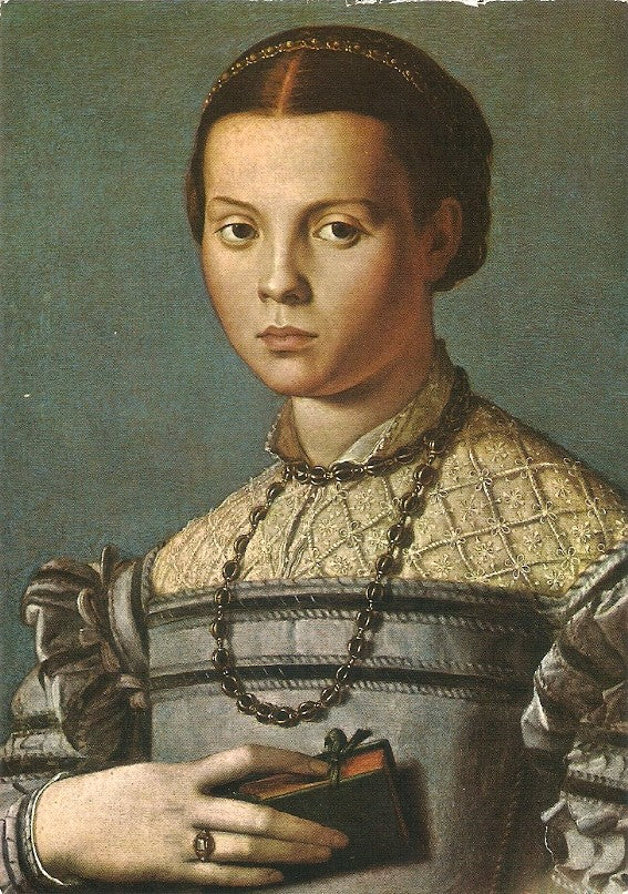 Postal 035340 : Firenze - Galleria Uffizi. Young Maiden of the House Medici