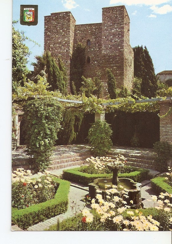Postal 035347 : Malaga (Costa del Sol). Alcazaba. Patio de Armas Puerta de Granada