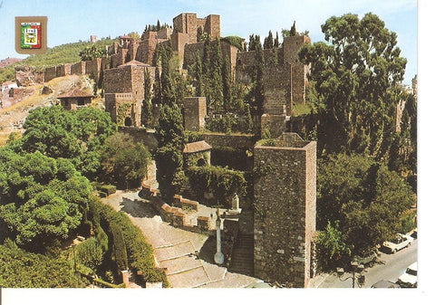 Postal 035354 : Malaga (Costa del Sol). Vista general de la Alcazaba