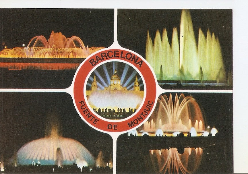 Postal 035445 : Barcelona. Fuente Monumental de Montjuic