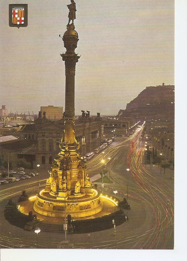 Postal 035448 : Barcelona. Monumento a Cristobal Colon