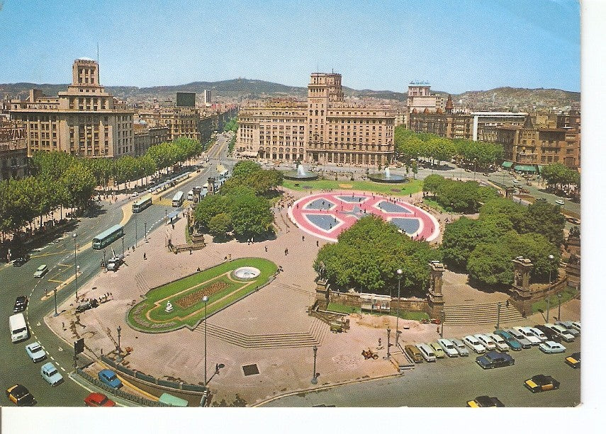 Postal 035453 : Barcelona. Plaza de Cataluña