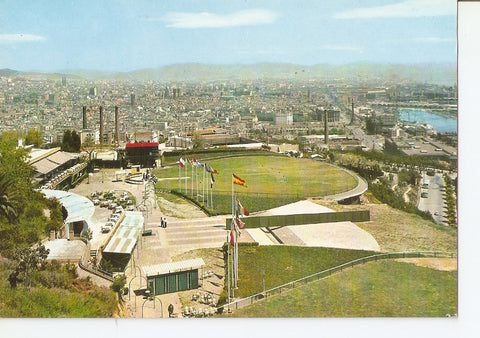 Postal 035458 : Barcelona. Vista parcial desde Montjuich
