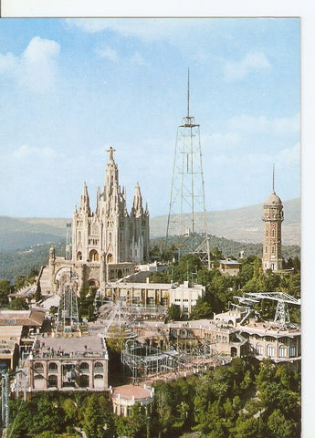 Postal 035461 : Barcelona vista en Helicoptero. Tibidabo