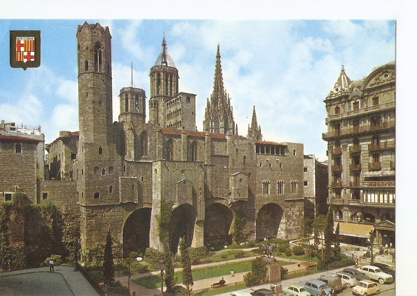 Postal 035463 : Barcelona. barrio Gotico. Plaza Berenguer El Grande