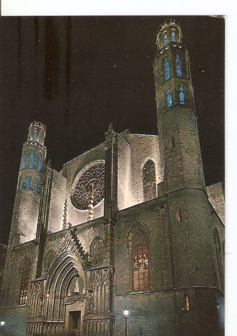 Postal 035467 : Barcelona. Basilico de Santa Maria del Mar